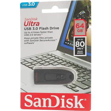 USB Flash накопитель   64Gb SanDisk Ultra (SDCZ48-064G-U46), фото , изображение 5