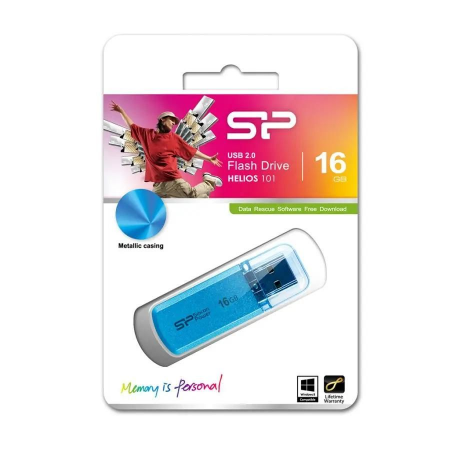USB Flash накопитель   16Gb Silicon Power Helios 101 Blue (SP016GBUF2101V1B), фото , изображение 2