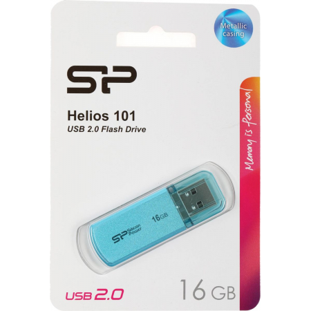 USB Flash накопитель   16Gb Silicon Power Helios 101 Blue (SP016GBUF2101V1B), фото , изображение 3