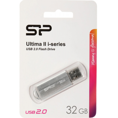 USB Flash накопитель   32Gb Silicon Power Ultima II I-series Silver (SP032GBUF2M01V1S), фото , изображение 4