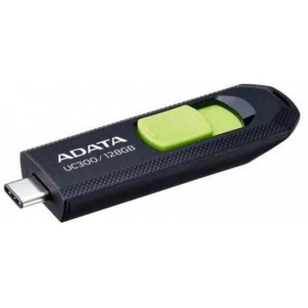 Флеш Диск A-Data 128Gb Type-C UC300 ACHO-UC300-128G-RBK/GN USB3.2 черный/зеленый, фото , изображение 2