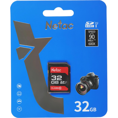 Карта памяти SDHC 32GB Netac Class 10 UHS-I U1 P600 [NT02P600STN-032G-R], фото , изображение 2
