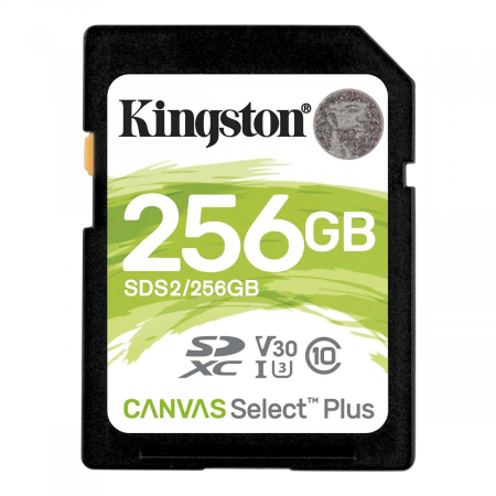 Флеш карта SDHC 256Gb Class10 Kingston , Canvas Select 100R CL10 UHS-I, фото 