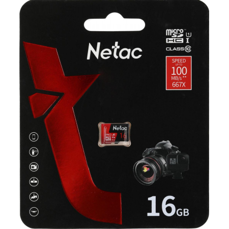 Карта памяти 16Gb MicroSD Netac P500 Extreme Pro (NT02P500PRO-016G-S), фото , изображение 2