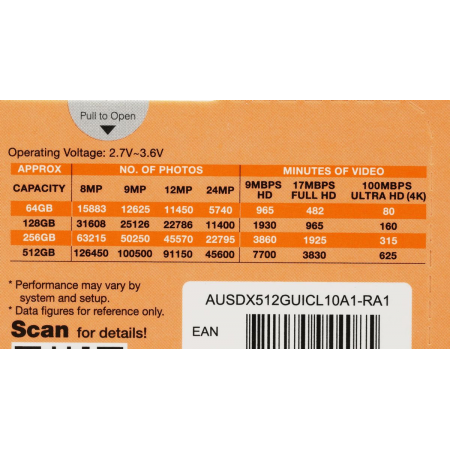 Карта памяти MICRO SDXC 512GB AUSDX512GUICL10A1-RA1 ADATA, фото , изображение 7
