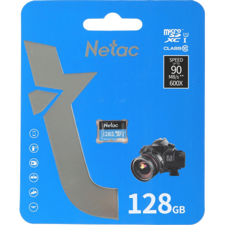 Карта памяти 128Gb MicroSD Netac P500 Standard (NT02P500STN-128G-S), фото , изображение 3