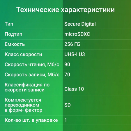 Флеш карта microSDXC 256Gb Class10 Digma CARD30 + adapter, фото , изображение 5