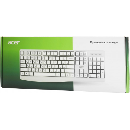 Клавиатура Acer OKW301 белый USB (ZL.KBDCC.01B), фото , изображение 7