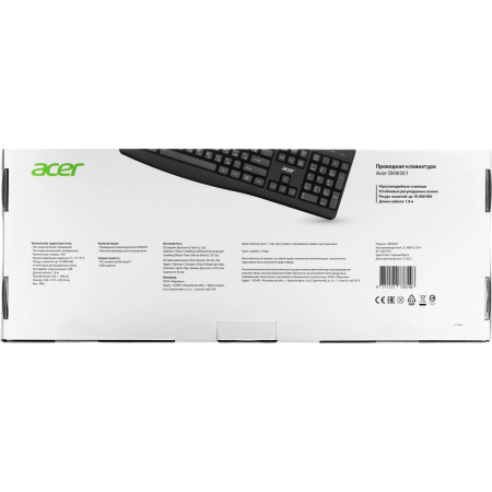 Клавиатура Acer OKW301 черный USB (ZL.KBDCC.01A), фото , изображение 13