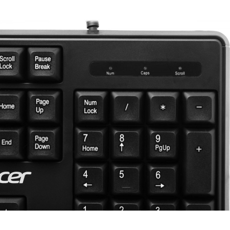Клавиатура Acer OKW301 черный USB (ZL.KBDCC.01A), фото , изображение 6