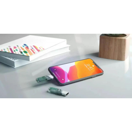 USB Flash накопитель 128Gb SanDisk iXpand Flip (SDIX90N-128G-GN6NE), фото , изображение 10