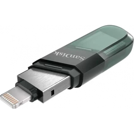 Флеш Диск Sandisk 64Gb iXpand Flip SDIX90N-064G-GN6NN USB3.1 зеленый/серебристый, фото , изображение 4 Флеш Диск Sandisk 64Gb iXpand Flip SDIX90N-064G-GN6NN USB3.1 зеленый/серебристый, фото , изображение 4