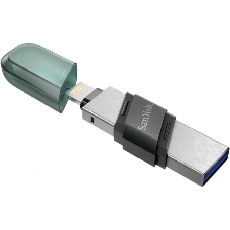 Флеш Диск Sandisk 64Gb iXpand Flip SDIX90N-064G-GN6NN USB3.1 зеленый/серебристый, фото , изображение 5 Флеш Диск Sandisk 64Gb iXpand Flip SDIX90N-064G-GN6NN USB3.1 зеленый/серебристый, фото , изображение 5