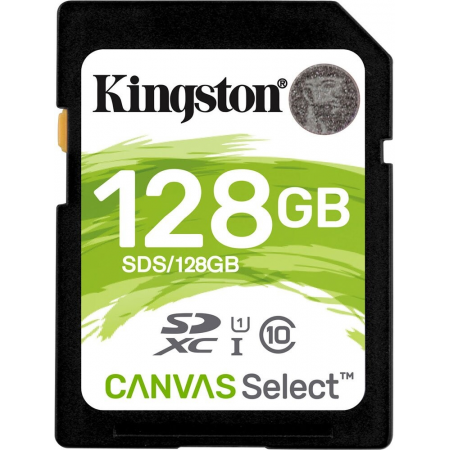 Флеш карта SDHC 128Gb Class10 Kingston , Canvas Select 100R CL10 UHS-I, фото 