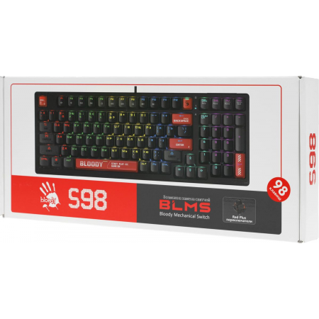 Клавиатура A4Tech Bloody S98 механическая красный USB for gamer LED (S98 RED), фото , изображение 34