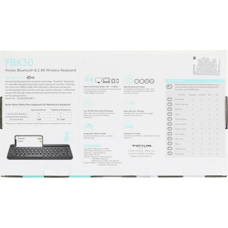 Клавиатура беспроводная A4Tech Fstyler FBK30 1678660, фото , изображение 16