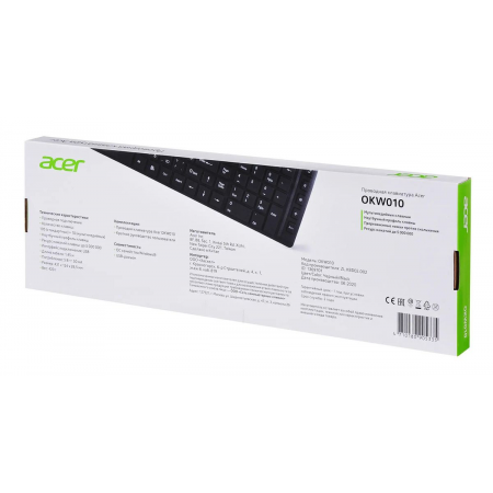 Клавиатура проводная Acer OKW010 ZL.KBDEE.002, фото , изображение 12