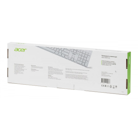 Клавиатура проводная Acer OKW123 ZL.KBDEE.00D, фото , изображение 12