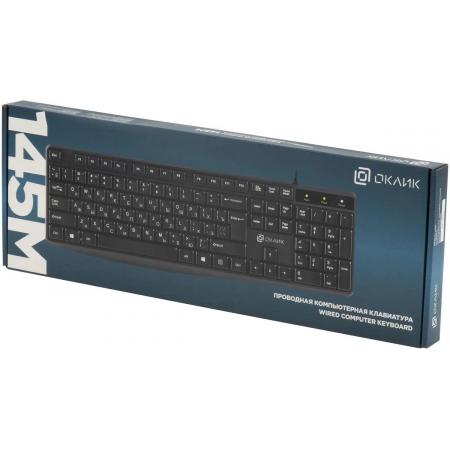 Клавиатура Оклик/Oklick 145M черный USB Multimedia, фото , изображение 23
