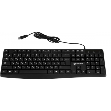 Клавиатура Оклик/Oklick 145M черный USB Multimedia, фото , изображение 5