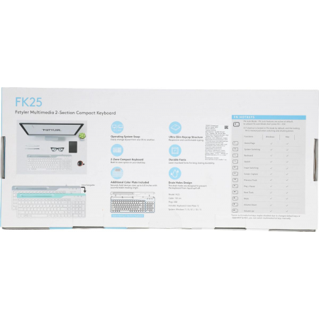 Клавиатура проводная A4Tech Fstyler FK25, фото , изображение 21