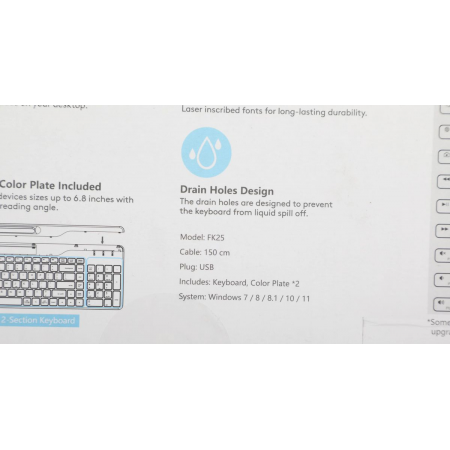 Клавиатура проводная A4Tech Fstyler FK25, фото , изображение 22