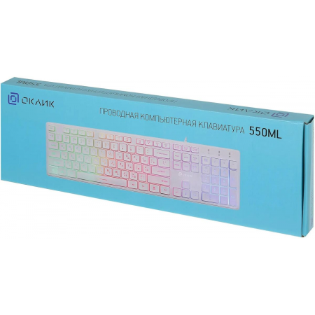 Клавиатура Oklick 550ML White, фото , изображение 11