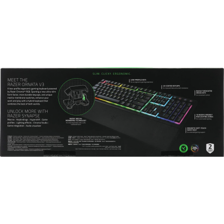 Клавиатура проводная Razer Ornata V3 RZ03-04460800-R3R1, фото , изображение 17