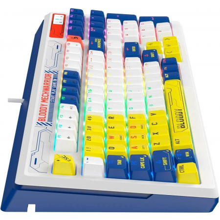 Клавиатура A4Tech Bloody B950 механическая синий/белый USB for gamer LED (B950), фото , изображение 7