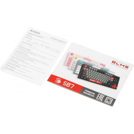 Клавиатура A4Tech Bloody S87 Energy механическая белый USB for gamer LED (S87 USB ENERGY WHITE), фото , изображение 22