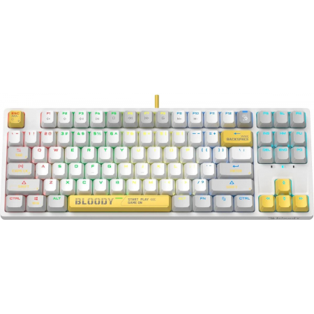 Клавиатура A4Tech Bloody S87 Energy механическая белый USB for gamer LED (S87 USB ENERGY WHITE), фото , изображение 4