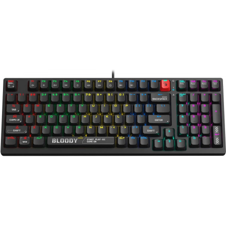 Клавиатура A4Tech Bloody S98 механическая черный USB for gamer LED (S98 BLACK), фото , изображение 4
