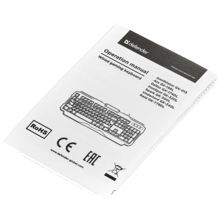 Клавиатура Defender Raid GK-778DL (45778), фото , изображение 11