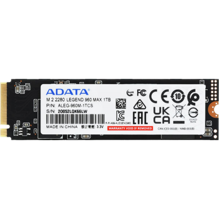 SSD ADATA Legend 960 Max 1Tb ALEG-960M-1TCS, фото , изображение 2