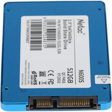 SSD Netac N600S 512Gb NT01N600S-512G-S3X, фото , изображение 3