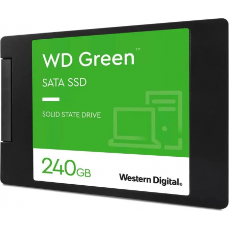 Накопитель Western Digital SSD GREEN 240Gb SATA-III 2,5”/7мм WDS240G3G0A (аналог WDS240G2G0A), 1 year, фото , изображение 2