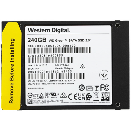 Накопитель Western Digital SSD GREEN 240Gb SATA-III 2,5”/7мм WDS240G3G0A (аналог WDS240G2G0A), 1 year, фото , изображение 7