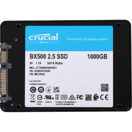 SSD жесткий диск SATA2.5 1TB BX500 CT1000BX500SSD1 CRUCIAL, фото , изображение 3