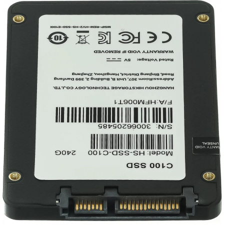 SSD Hikvision C100 OEM 240Gb HS-SSD-C100/240G, фото , изображение 5