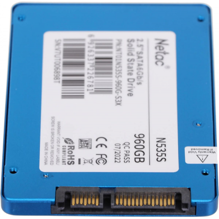 SSD Netac N535S 960Gb NT01N535S-960G-S3X, фото , изображение 4