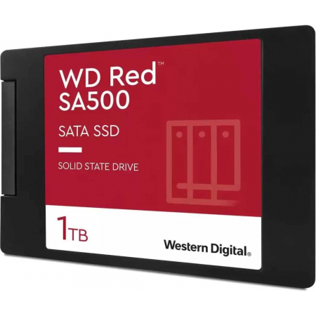 Твердотельный накопитель SSD WD Red SA500 NAS 3D NAND WDS100T1R0A 1ТБ 2,5 SATA-III (TLC), фото , изображение 2