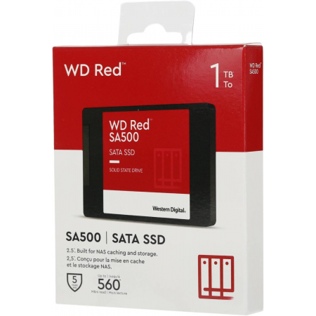 Твердотельный накопитель SSD WD Red SA500 NAS 3D NAND WDS100T1R0A 1ТБ 2,5 SATA-III (TLC), фото , изображение 10