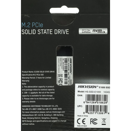 SSD Hikvision E1000 1Tb HS-SSD-E1000/1024G, фото , изображение 7