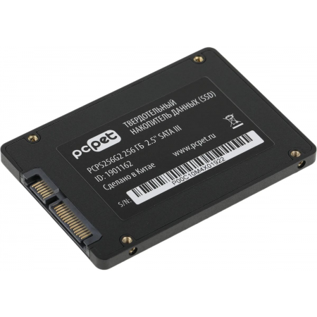 Накопитель SSD PC Pet SATA III 256Gb PCPS256G2 2.5 OEM, фото , изображение 4