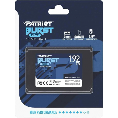 SSD Patriot Burst Elite 2Tb PBE192TS25SSDR, фото , изображение 6
