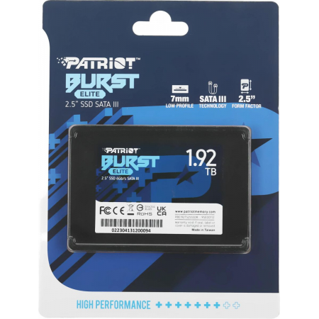 SSD Patriot Burst Elite 2Tb PBE192TS25SSDR, фото , изображение 9