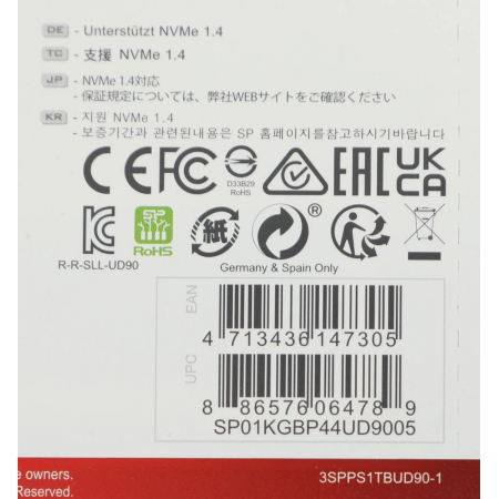 SSD Silicon Power UD90 1Tb SP01KGBP44UD9005, фото , изображение 9