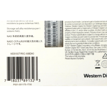 Твердотельный накопитель SSD M.2 2280 1TB WDC RED WDS100T1R0C, фото , изображение 8