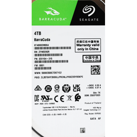 Жесткий диск Seagate Barracuda 4Tb ST4000DM004, фото , изображение 7