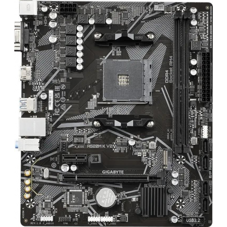 Материнская плата Gigabyte A520M K V2, фото , изображение 2